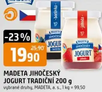 Trefa Madeta jihočesky jogurt tradiční nabídka