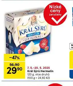 Tesco Král sýrů hermelín nabídka