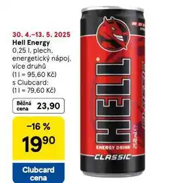 Tesco Hell energy nabídka