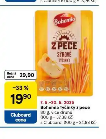 Tesco Bohemia tyčinky z pece nabídka