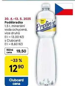 Tesco Poděbradka ochucená nabídka