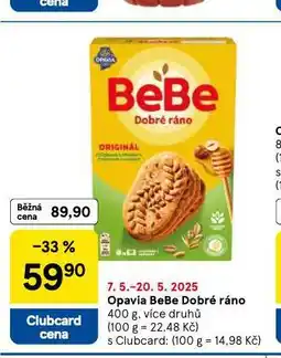 Tesco Opavia bebe dobré ráno nabídka