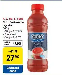 Tesco Cirio pasírovaná rajčata nabídka