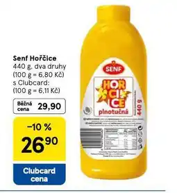 Tesco Senf hořčice nabídka