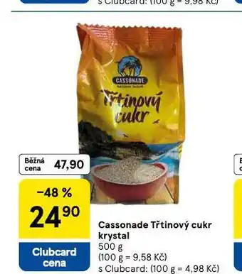 Tesco Třtinový cukr krystal nabídka