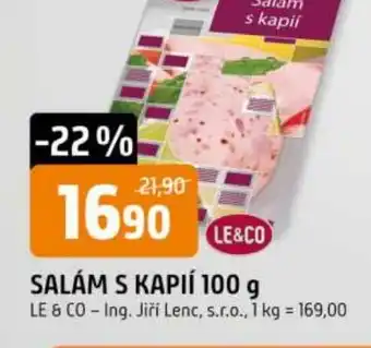 Trefa Salám s kapií nabídka