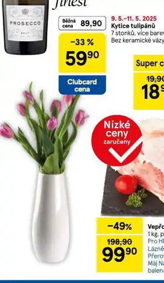 Tesco Kytice tulipánů nabídka