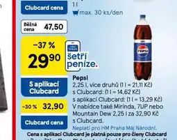 Tesco Pepsi 2,25l nabídka