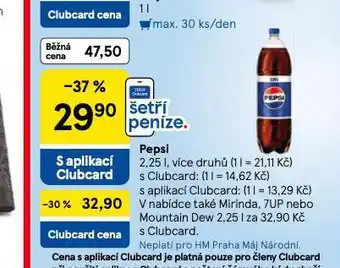 Tesco Pepsi 2,25l nabídka