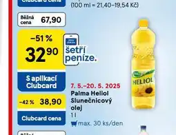 Tesco Palma heliol slunečnicový olej nabídka
