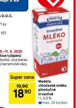 Tesco Trvanlivé mléko 3,5% nabídka
