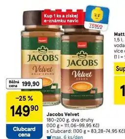 Tesco Jacobs velvet nabídka