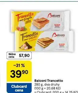Tesco Balconi tracetto nabídka