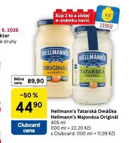 Tesco Hellmann´s tatarská omáčka, majonéza nabídka