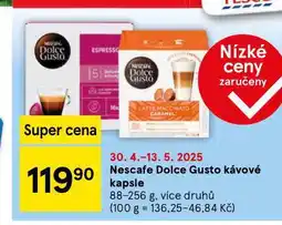 Tesco Nescafe dolce gusto kávové kapsle nabídka
