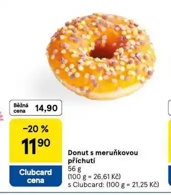 Tesco Donut s meruňkovou příchutí nabídka