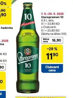 Tesco Pivo staropramen 10 nabídka