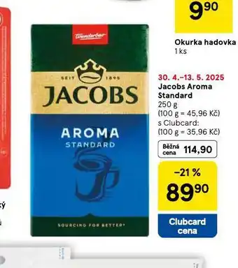 Tesco Jacobs aroma standard nabídka