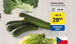 Tesco Cuketa zelená nabídka