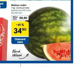 Tesco Meloun vodní nabídka