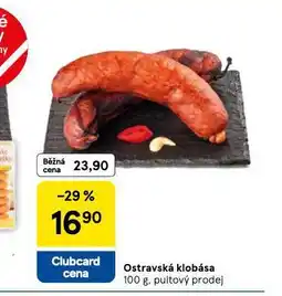Tesco Ostravská klobása nabídka