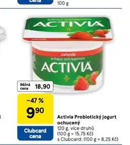 Tesco Activia probiotický jogurt ochucený nabídka