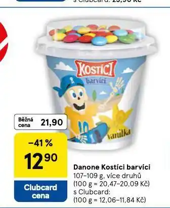 Tesco Danone kostíci barvíci nabídka
