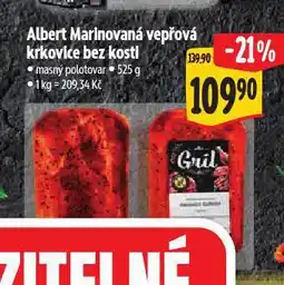 Albert Marinovaná vepřová krkovice bez kosti nabídka