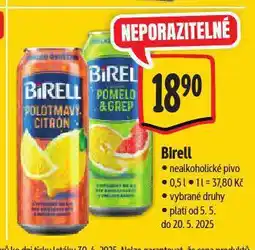 Albert Birell nealkoholické pivo nabídka