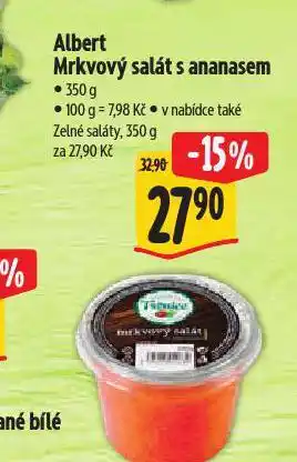 Albert Mrkvový salát s ananasem nabídka