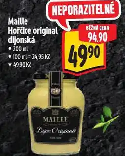 Albert Maille hořčice original dijonská nabídka