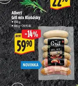 Albert Gril mix klobásky nabídka