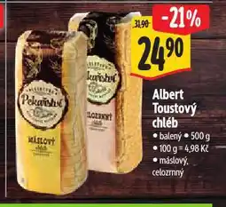 Albert Toustový chléb nabídka