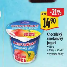 Albert Choceňský smetanový jogurt nabídka