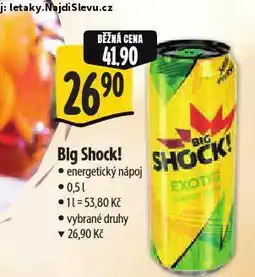 Albert Big shock! energetický nápoj nabídka