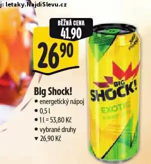 Albert Big shock! energetický nápoj nabídka