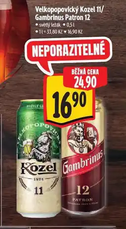 Albert Pivo velkopopovický kozel nabídka