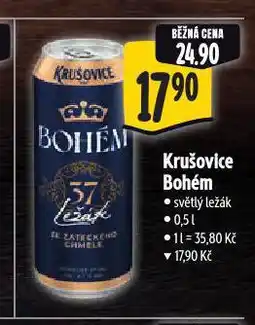 Albert Pivo krušovice bohém nabídka
