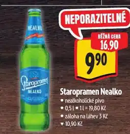 Albert Pivo staropramen nealko nabídka