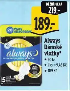 Albert Always dámské vložky nabídka