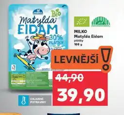 Kaufland Milko bio matylda eidam nabídka
