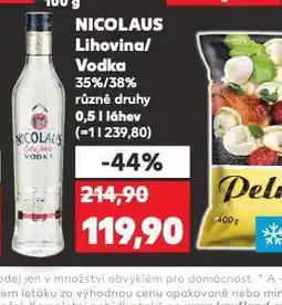 Kaufland Nicolaus vodka nabídka