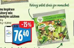 Albert Menu inspirace salátový mix s římským salátem nabídka