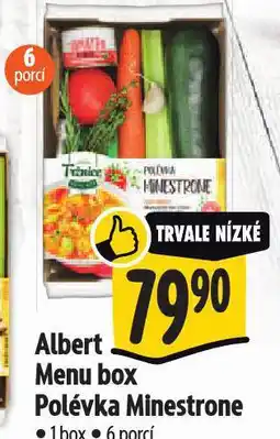 Albert Menu box polévka minestrone nabídka