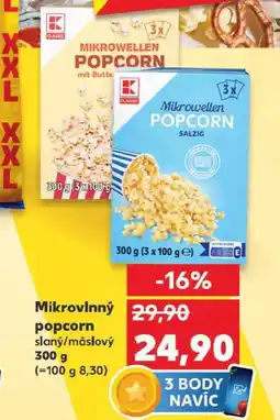 Kaufland Mikrovlnný popcorn nabídka