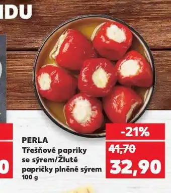 Kaufland Žluté papričky plněné sýrem nabídka