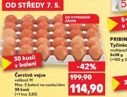 Kaufland Čerstvá vejce m 30 ks nabídka