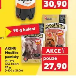 Kaufland Akinu masíčka pamlsky pro psy nabídka