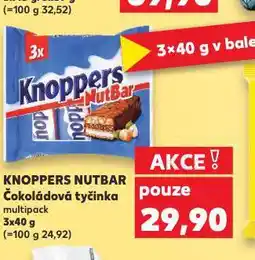 Kaufland Knoppers nutbar čokoládvá tyčinka nabídka