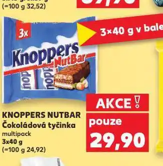 Kaufland Knoppers nutbar čokoládvá tyčinka nabídka